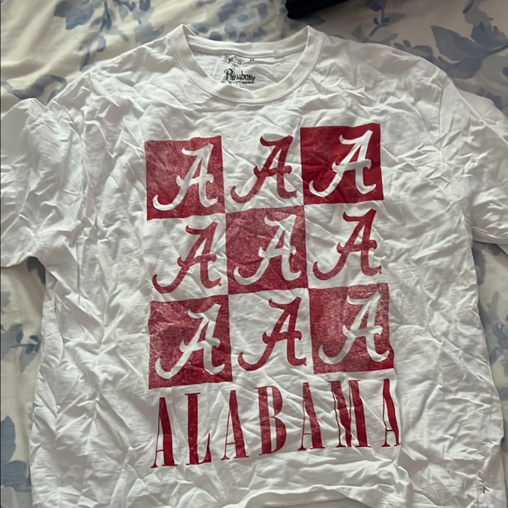 Alabama Graphic T-Shirt in Red and White